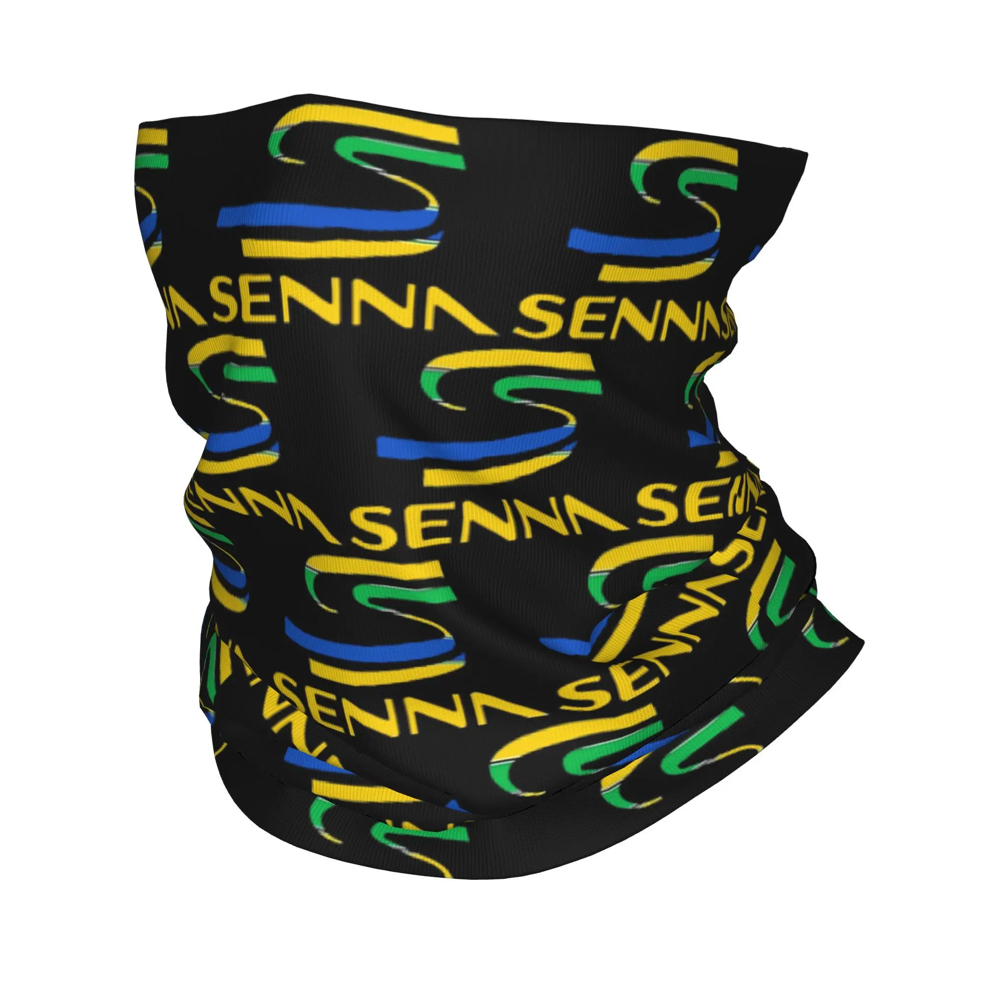 Custom Ayrton Senna Neck Gaiter Women Men UV Protection Winter  Bandana Scarf for Ski