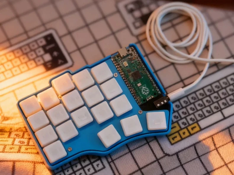 لوحة مفاتيح مقسمة رفيعة للغاية 3x6 لوحة مفاتيح سلكية منخفضة المستوى قابلة للتبديل السريع لوحة مفاتيح ميكانيكية QMK قارورة هيكل علوي لوحة مفاتيح طباعة ثلاثية الأبعاد #3