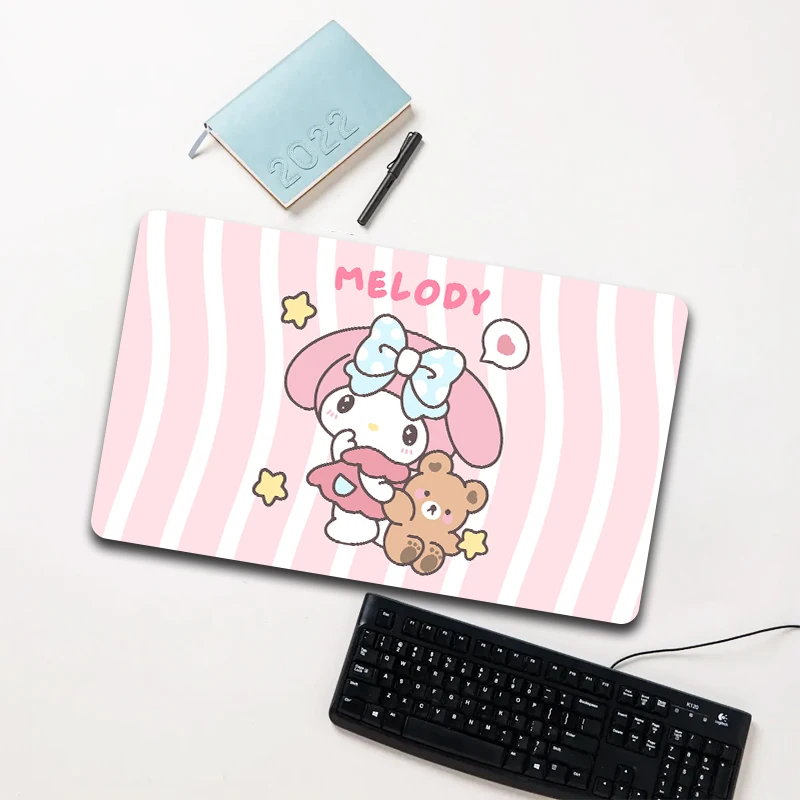 

Sanrio My Melody Bear Pink Mouse Pad Large Non-slip Waterproof Desk Mat for Laptop Office