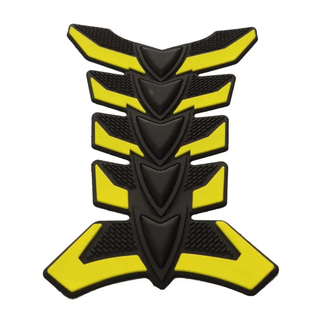 

20cm 3D Rubber Fishbone Motorcycle Modified Gas Tank Pad Decal Sticker