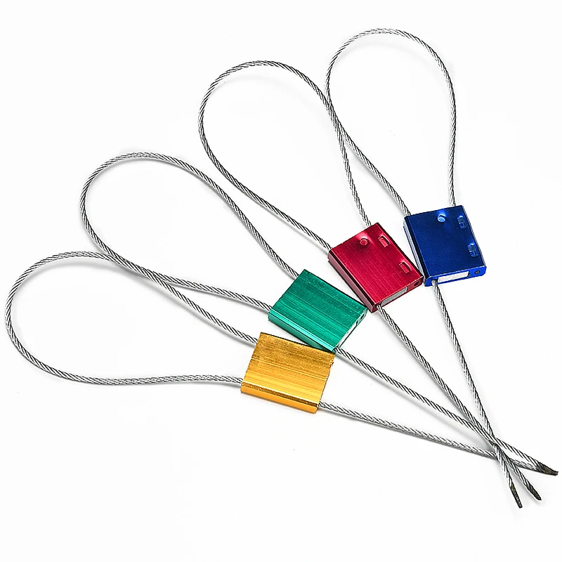 Cable Seals Metal Container Truck Trailer Seal Lock High Security Pull Tight Alumium Shipping Security Tags of Logisitics 100pcs