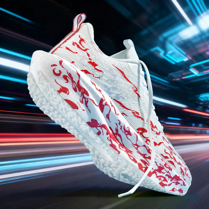 Men Running Shoes Carbon Board Casual Sneakers Breathable Tennis Sports Trainers Lightweight Women Athletic Sneakers