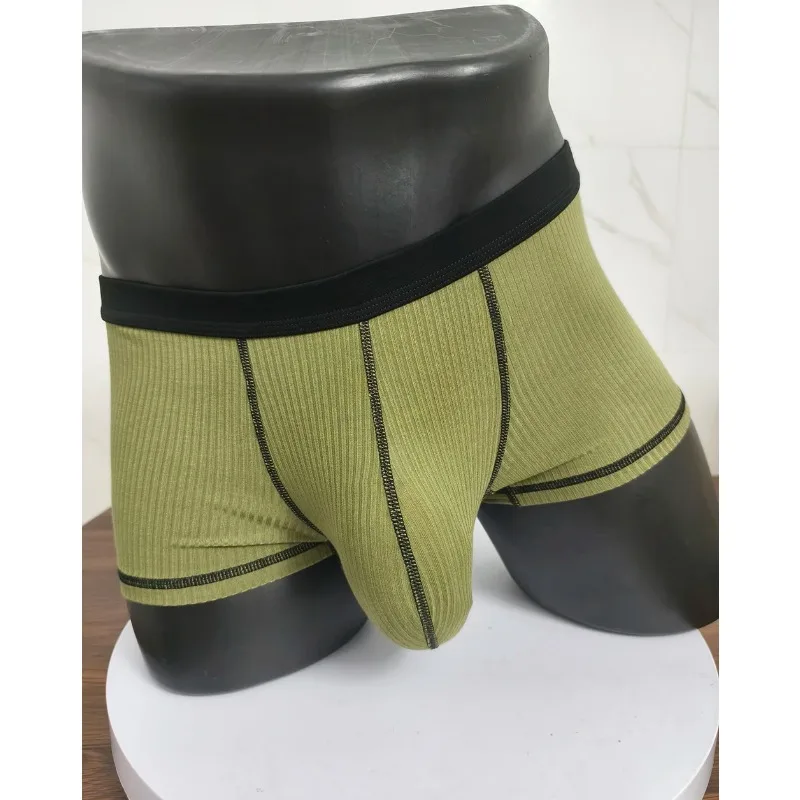 Men Bulge U-shaped Large Pocket Underwear Super Tight Small Boxer Shorts Sexy Accessories for Gay Sexy Underpants Erotic 4