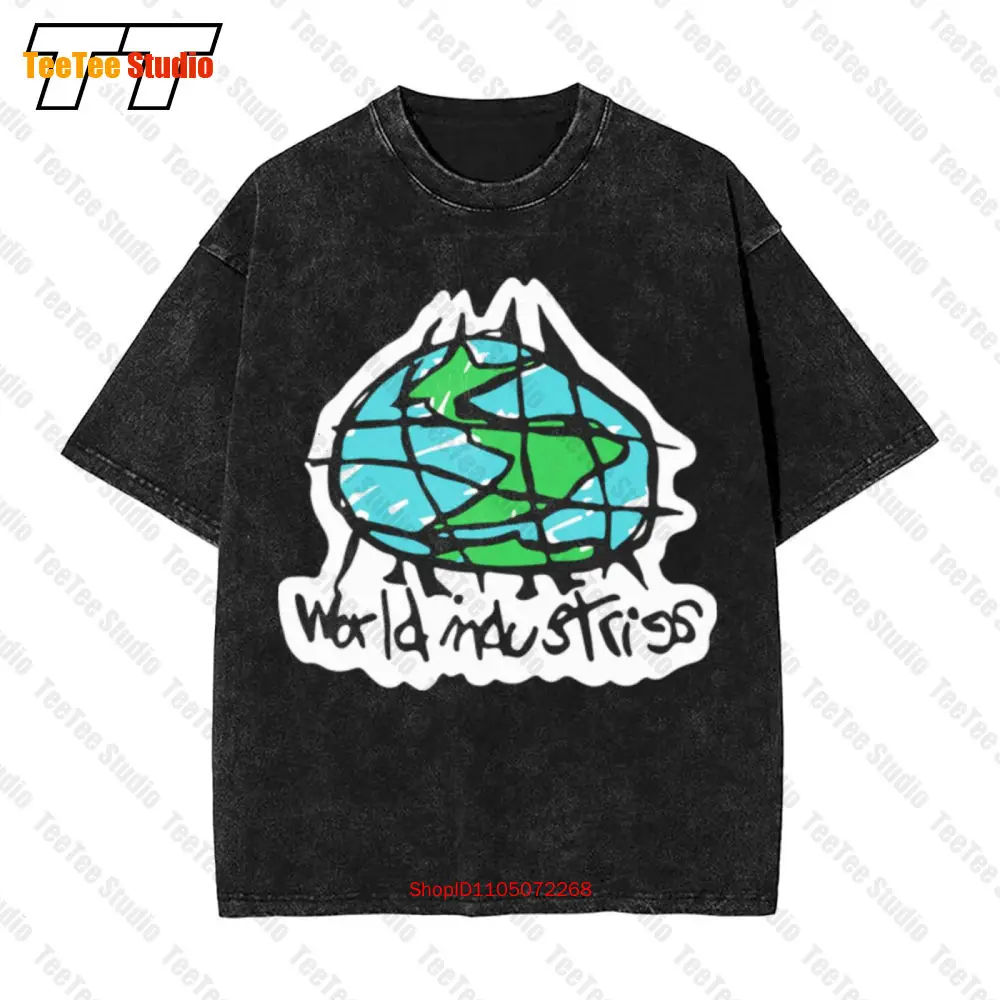 Sma World Industries Skateboards Vintage Camiseta Oversized Grande Old School Skate Logotipo dos anos 90 KD12