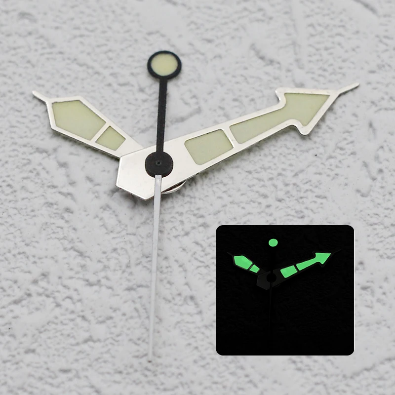 

NH35 Watch Hands Fluorescent Green Hands Compatible with SKX007 SRPD Model Suitable for NH35/NH36/7S26 Movements Watch Hands