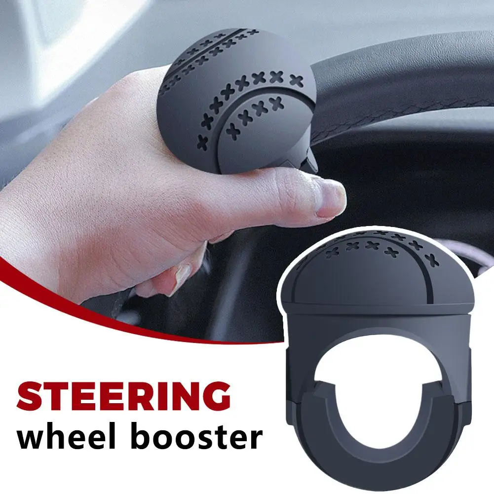 Turning Steering Wheel Booster Knob Non Slip 360° Smooth Rotation One-Hand Operation Metal Bearing Turning Helper Accessories