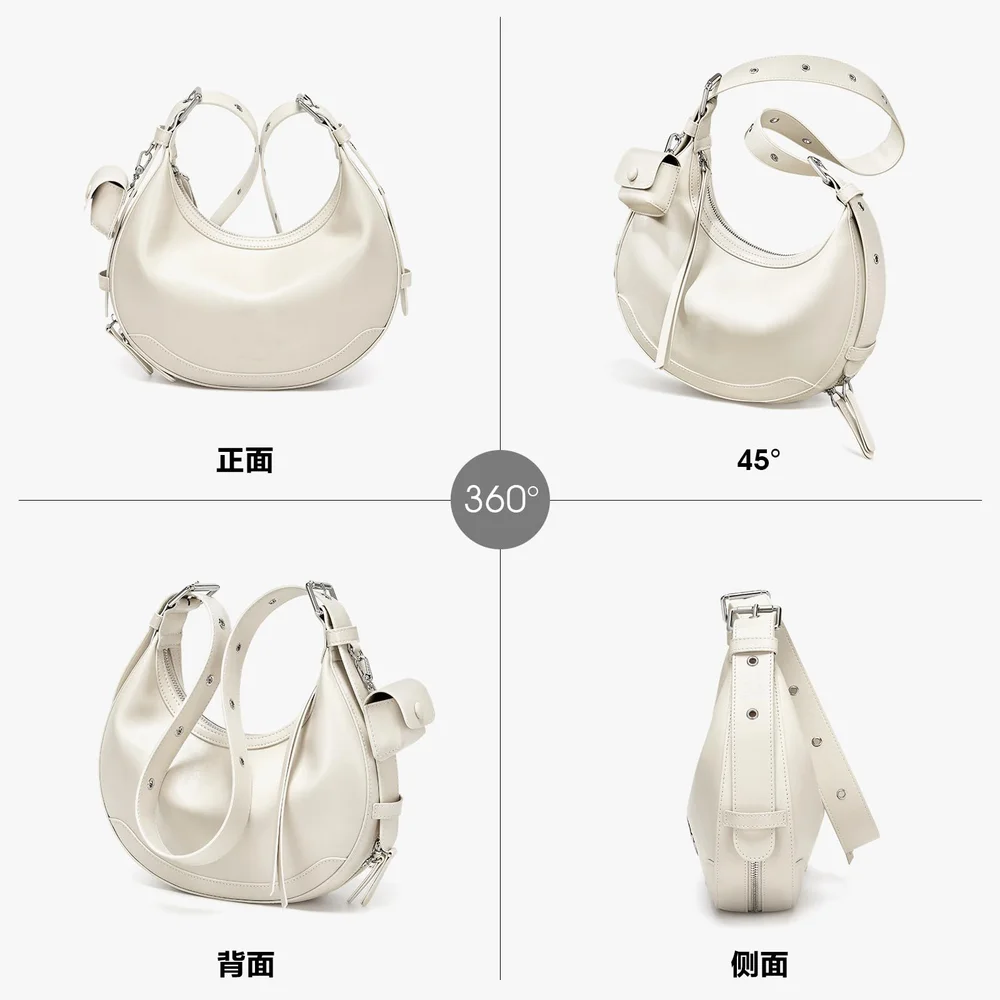 2025 جديد جودة عالية حقيبة تحت الإبط حقيبة كروسبودي حقيبة نسائية متعددة الاستخدامات سعة كبيرة ركاب قسط حقيبة كتف مفردة #4