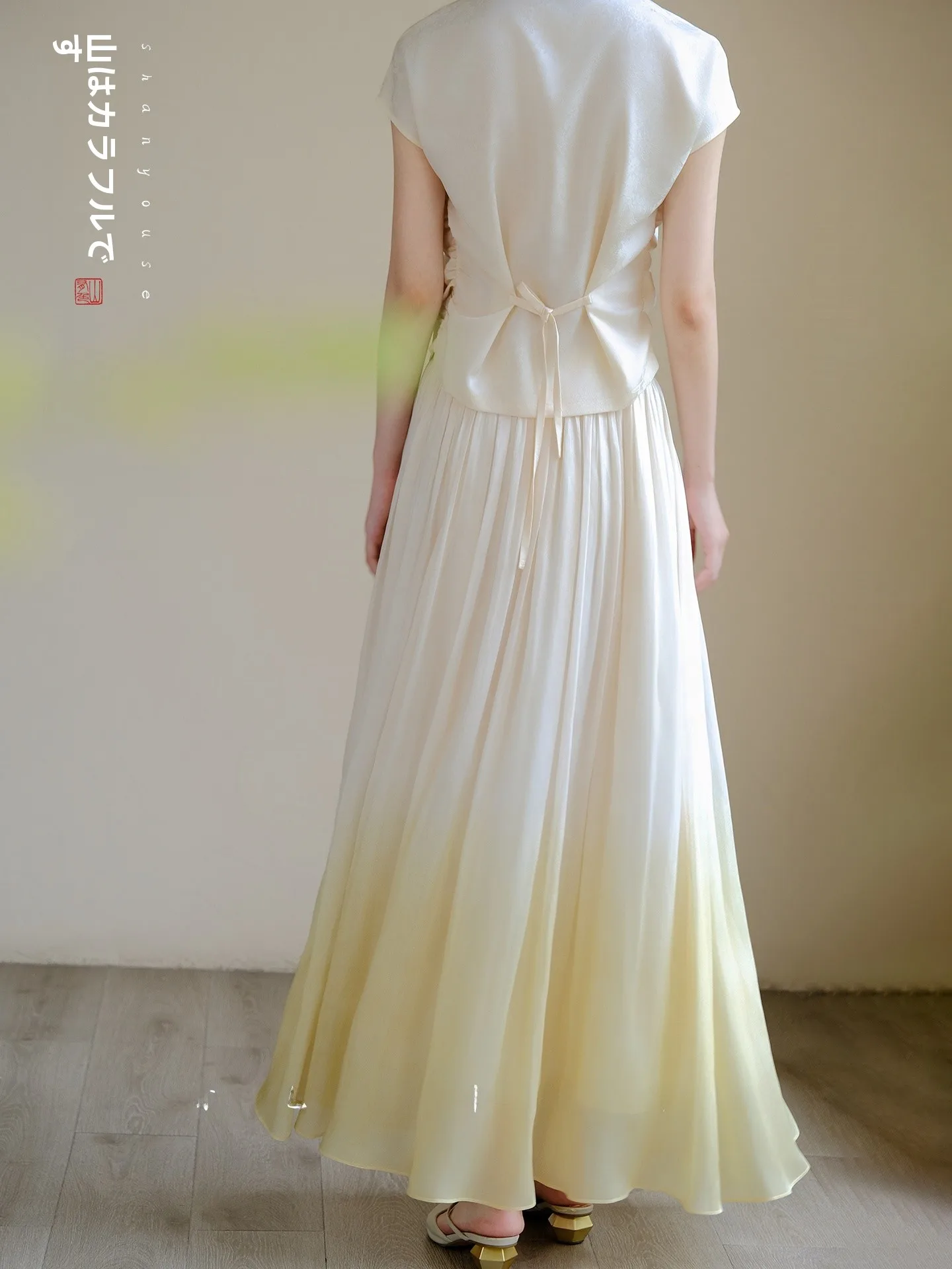 

Ele adient Color f Skirt Chinese Sle New Faion Summer New Arrival Mountain Has Color Flowing adow 2025 Nationa...