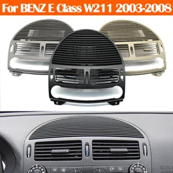 메르세데스 벤츠 E 클래스 W211 2003-2008 용 전면 대시 보드 에어 컨디셔닝 Ac 벤트 그릴 시끄러운 스피커 커버 패널 2118300054
