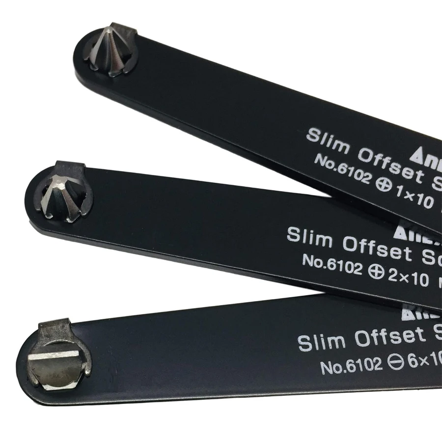 Imagem -05 - Anex Ultra Low Profile Offconjunto Chave de Fenda Grupo ph sl Chave de Fenda Área Apertada Feito no Japão No.6102 Series 10 mm 14 mm 1pc