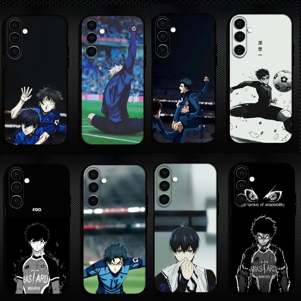 

anime blue lock Phone Case For Samsung Galaxy A73/A72/A71/A70/A53/A52/A51/Others Soft Black Shell