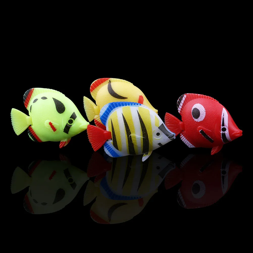 

25pcs Artificial Floating Fish Decorations Lifelike Plastic Aquarium Tank Pets Supplies meticuloustail movingfish durableplastic