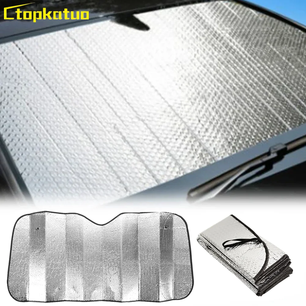 Car Window Sunshade 140x70cm/130x60cm Windshield Snow Sun Shade UV Protection Sun Visor Auto Windshield Cover Foldable