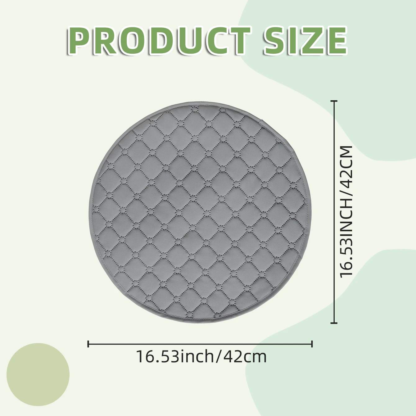 1-Pack Car Steering Wheel Cover / Car Seat Cushion – Dustproof and Sun-Resistant – Suitable for Most Passenger Cars – 16' X 16'