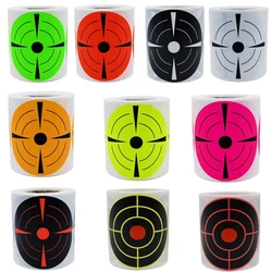 200pcs Splatter Targets for Shooting 3 Inch Reactive Paper Target Stickers Self Adhesive Target Roll for BB Gun Pistol Rifle