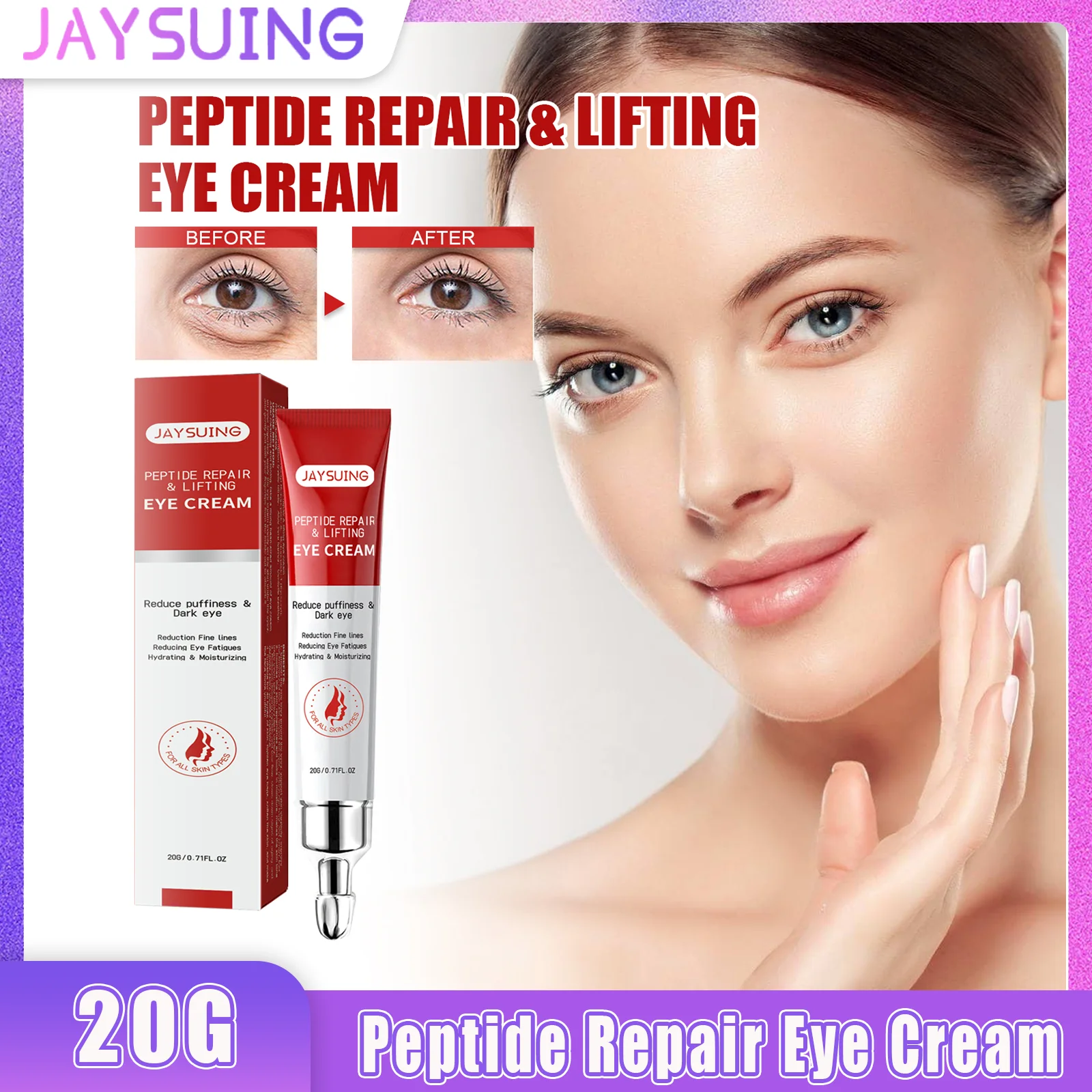 

Repair Eye Cream Tightening Reduce Wrinkles Fade Dark Circles Eliminate Swelling Eye Care Nourishing And Moisturizing Eye Cream