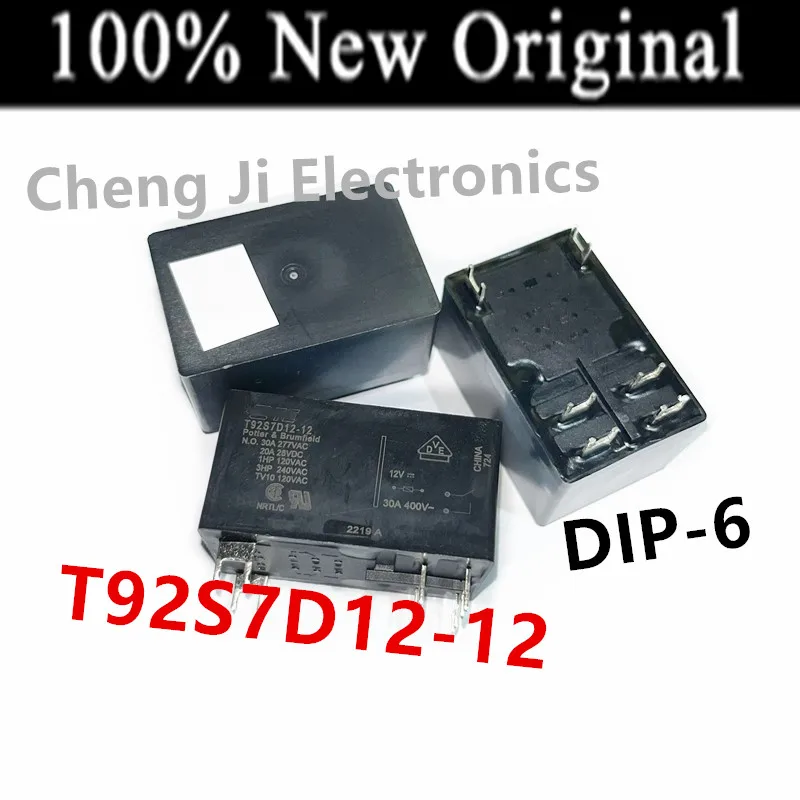 5PCS/Lot   T92S7D12-12 、T92S7D12-24    DIP    New original high-power automotive relay   30A   12VDC   24VDC