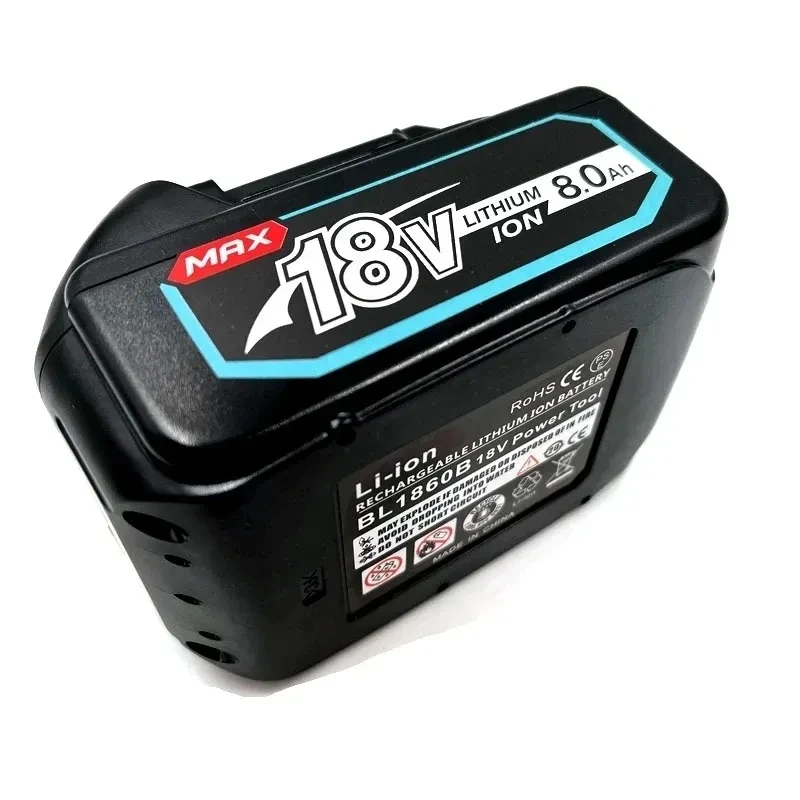 Imagem -06 - Bateria Recarregável Makita Bateria de Backup Bl1860 Bl1840 Bl1850 com Carregamento Dc18rf Bl1860 b 18v 8.0ah