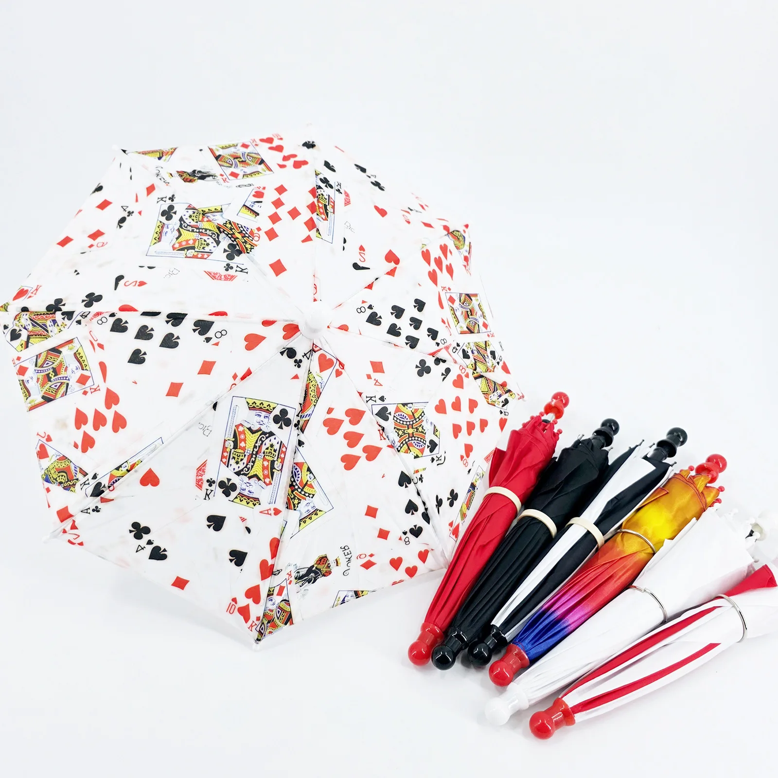 Goochelaar rekwisieten 10st magisch uiterlijk paraplu - professionele podium rekwisiet voor onmiddellijke productie en verdwijnende prestatietrucs