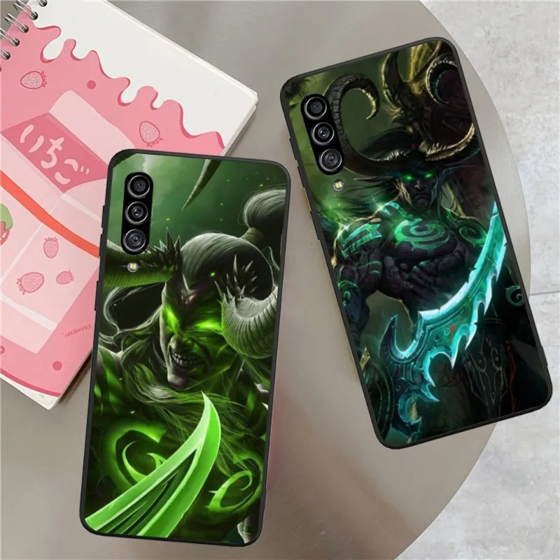 Illidan Stormrag Smart Phone Case for Samsung Galaxy S23 S22 S21 S10 S9 S8 Plus Ultra Black Soft Phone Cover Funda