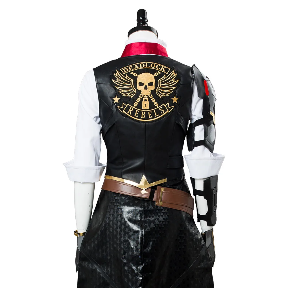 OW Ashe Cosplay Fantasia Kostuum Elizabeth Fantasy Cosplay Ashe Jas Broek Hoed Outfit Volwassen Vrouwen Vermomming Halloween Kostuums