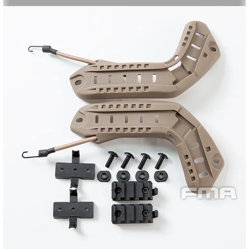 BK/DE/FG اللون التكتيكي النايلون FMA دليل السكك الحديدية OPS سريع الباليستية/BJ/PJ خوذة الملحقات