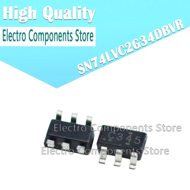 10PCS SN74LVC2G34DBVR SOT-23-6 IC BUFF NON-INVERT 5.5V Dual Buffer Gate