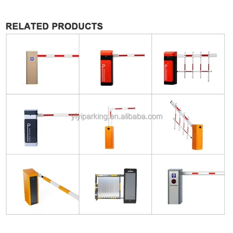 YIYI DZ830 Anti-Collision Safety Metal Boom Barrier Auto Reverse Obstruction Detection 1-6M Beam Length For School Hospital
