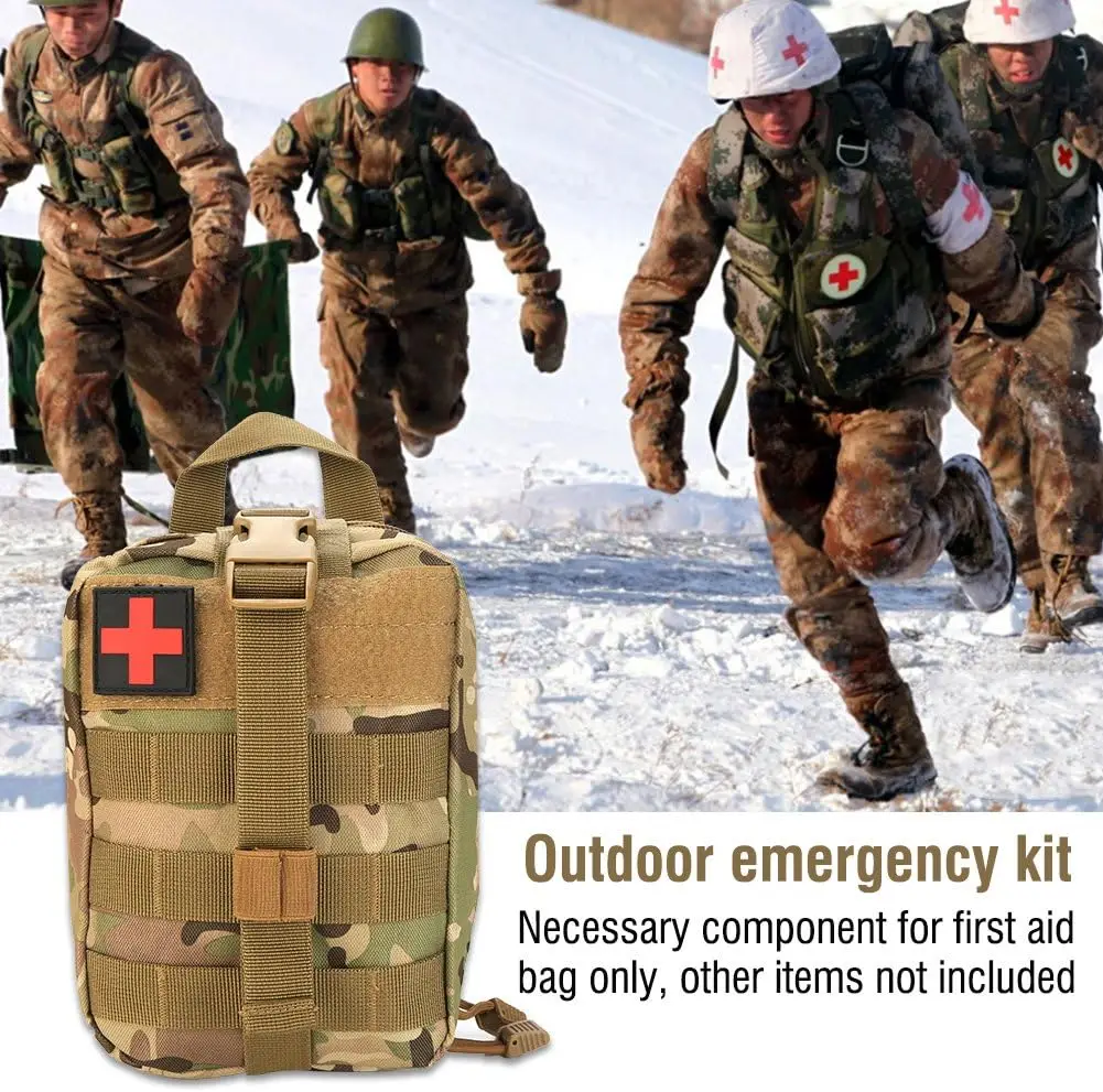 315 Pieces First Aid Kit, Tactical Survival Kit Camping, Hunting, Hiking, etc. Multi-Purpose Portable Mountaineering Bag