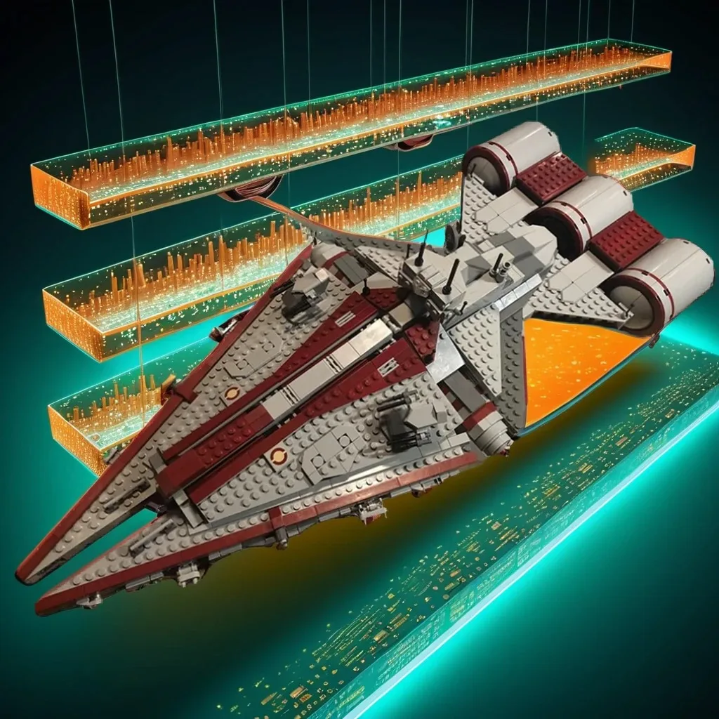 

1883Pcs Arquitens-class Cruiser Star Batter Republic/Empire Warship MOC Diy Education Model Building Blocks Birthday Toys Gift