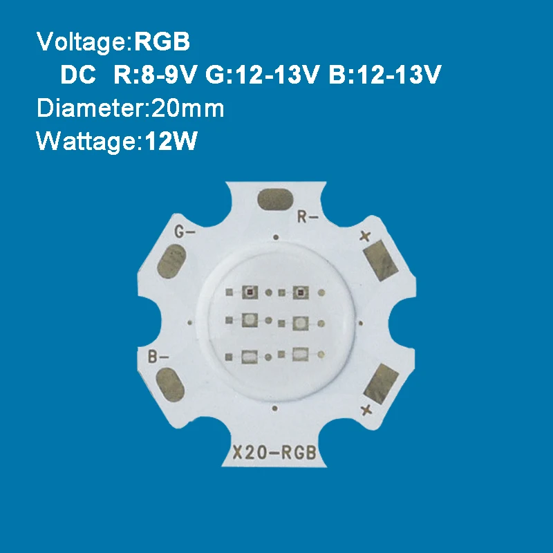 Wejście 260mA 3W - 12W oświetlenie COB dioda LED RGBW RGB + podłoże gwiazdowe