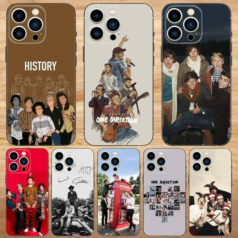 O-one D-Directions Phone Case For iPhone15,14,13,12,11,Pro,Max,Plus,Mini,X,XS,XR,8,7,6,S,Plus,SE Soft Black Case