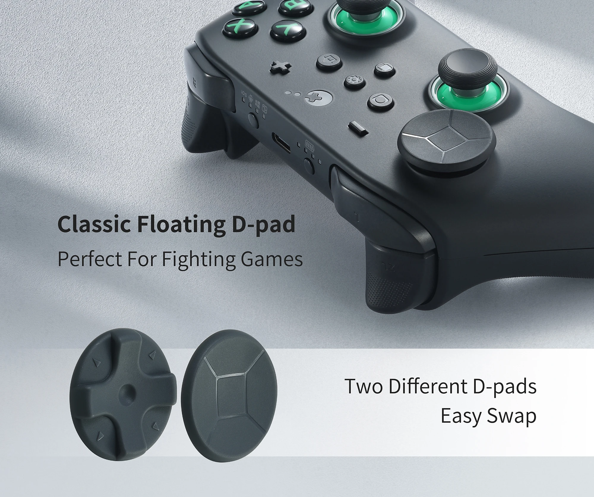 GuliKit TT MAX Wireless Game Controller mit Spannung, verstellbare TMR-Joysticks, Anti-Drift-Gamepad für Switch 1/2 PC Android iOS – Detail 11