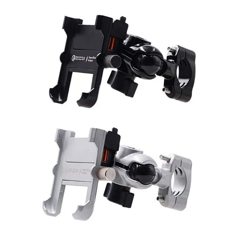 

SZSU Motorcycle QC3.0 USB Телефон Маунт Зарядное устройство 360 ° Вращение для телефонов 4,3-6,7 дюйма