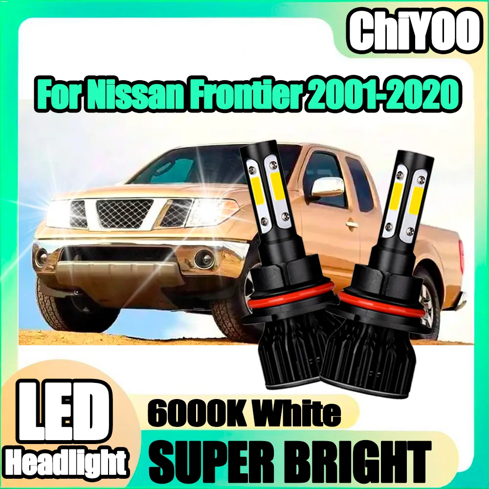 

2PCS 6000K Super White LED Headlight 20000LM Auto Head Lamps Car Lights High Power Plug and Play For Nissan Frontier 2001-2020