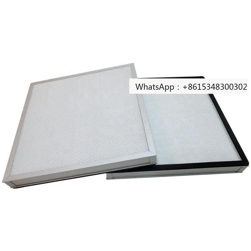 

Aluminium frame cleanroom hospital ventilation mini pleated 0.3 micron 99.99 grade h13 h14 hepa laminar flow HVAC air filter