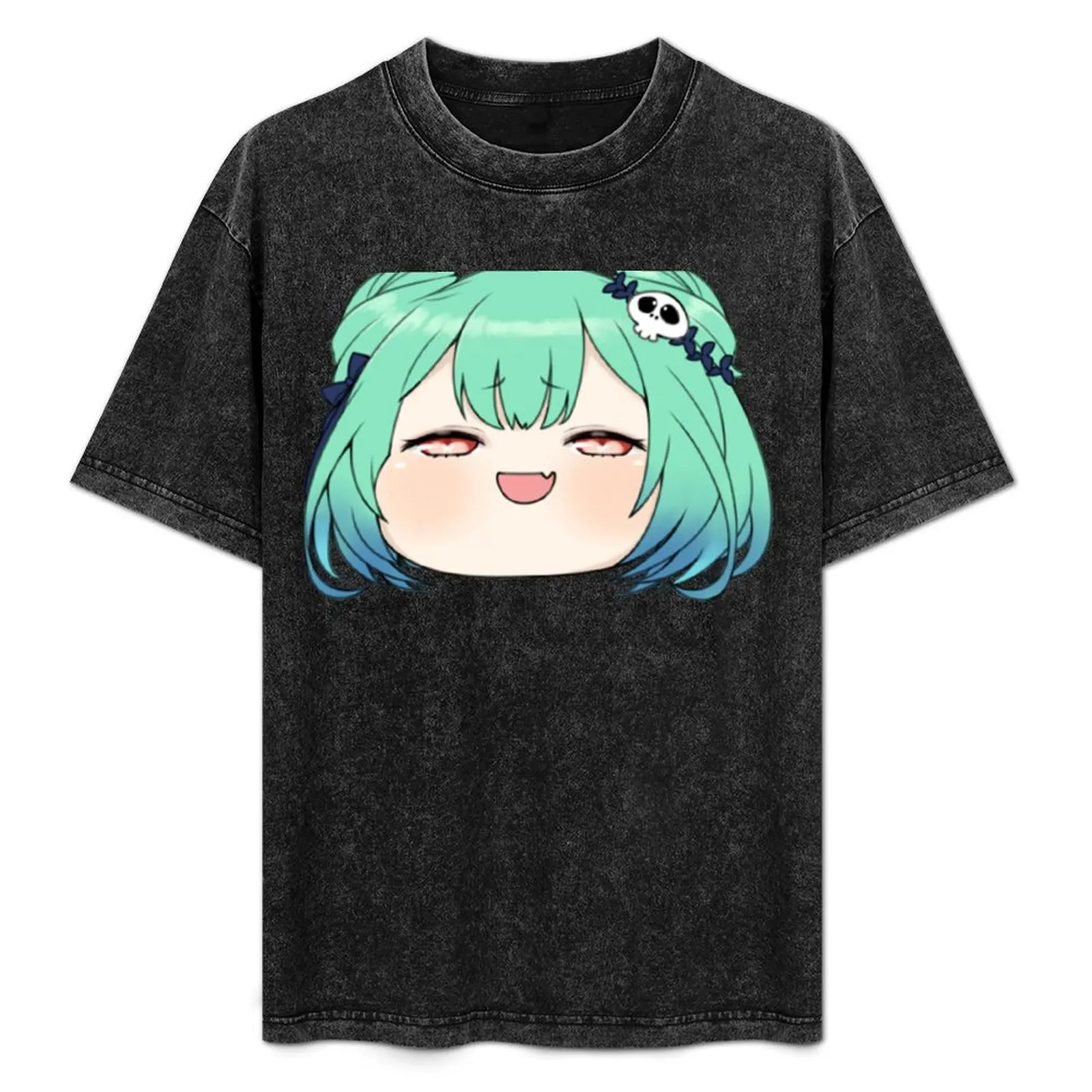 

Uruha Rushia Chibi T-Shirt Casual Trendy Short Sleeve T-Shirt