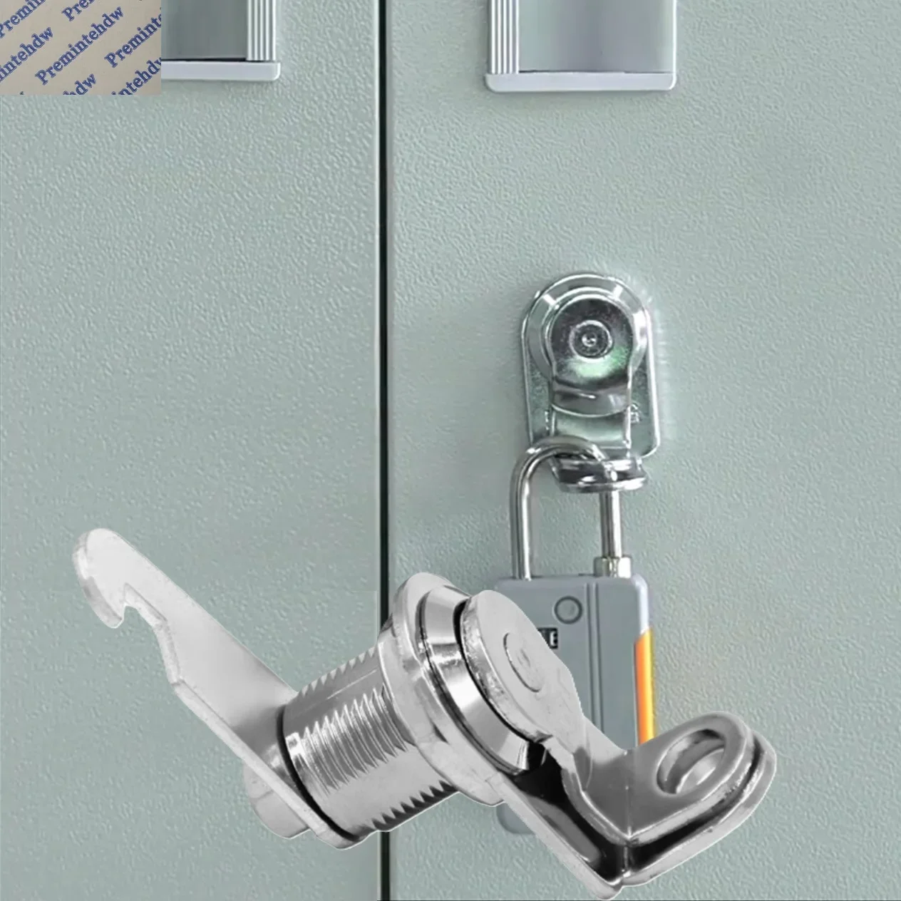 10Pcs Padlockable Cam Lock With L Shaped Padlock Hole Gym Dormitry Locker Office File Cabinet