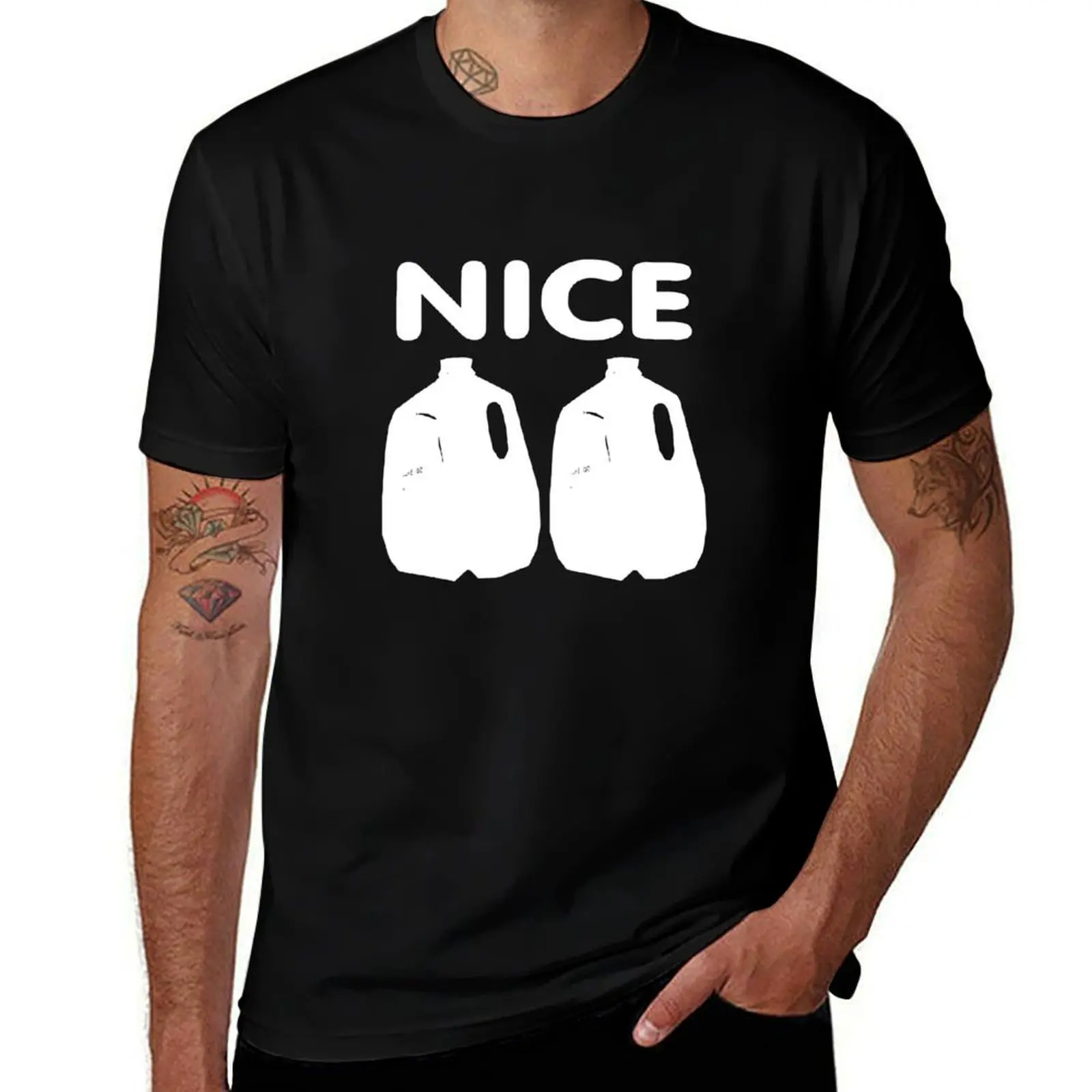 Футболка Nice Jugs для мужчин, 100% хлопок.