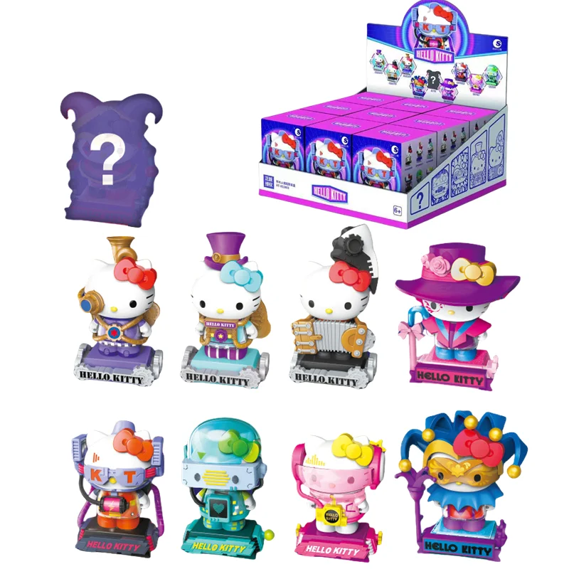 Sanrio Hellokitty Zeit Und Raumfahrt Anime Action Figure Sammeln Modell Puppe Dekoration Blind Box Spielzeug Kinder Geburtstag Geschenk