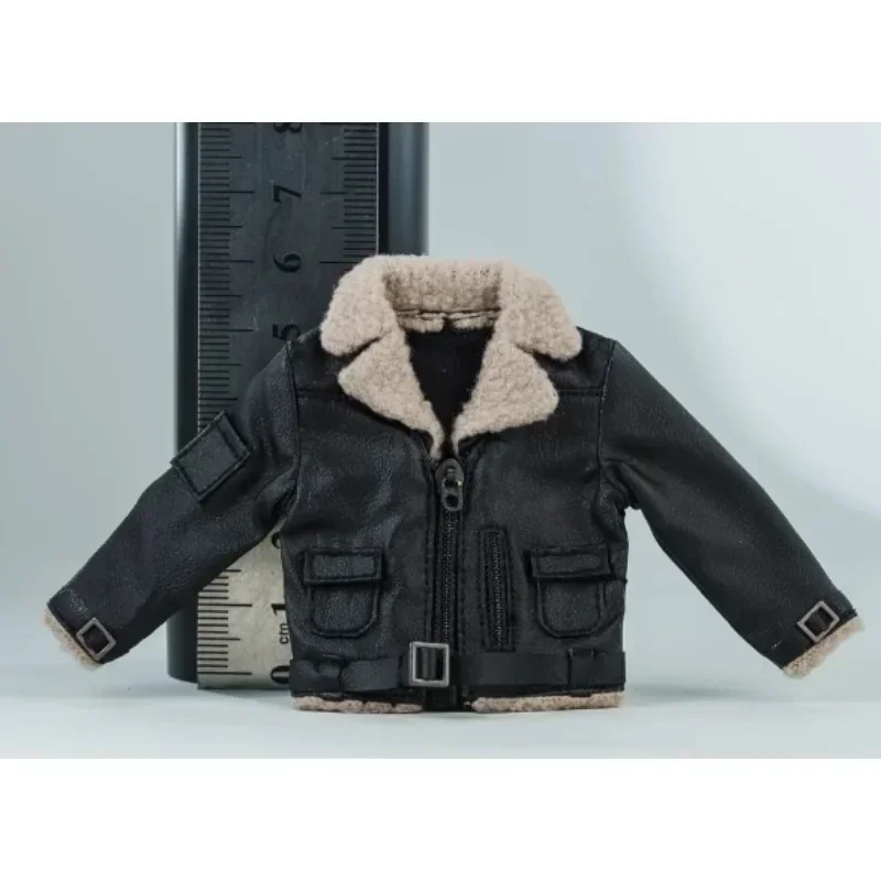 1/12 Scale Male Soldier Pu Leather Jacket Coat Collection Jeans Clothes Model Fit 6\'\' Romankey Action Figure Doll Accessory DIY