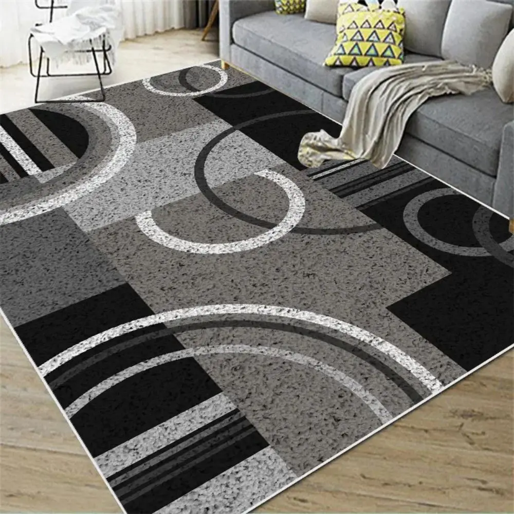 

VIKAMA 2025 New Simple European-Style Carpet Luxury Printed Bedroom & Living Room Rug Comfortable and Stain-Resistant Home Decor