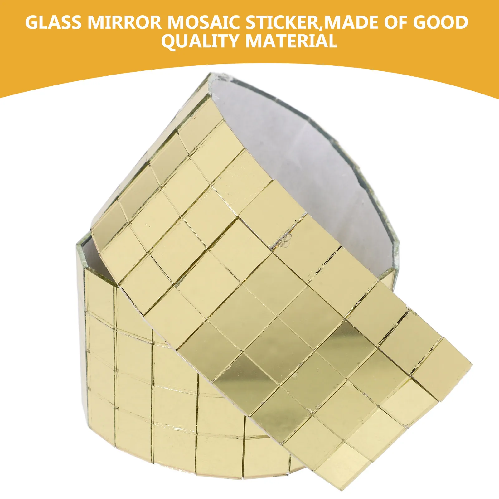 

1 Roll Self-Adhesive Square Glass Mirror Tiles Waterproof Wall Stickers Tile Stickers For Home Office Bathroom Ceiling