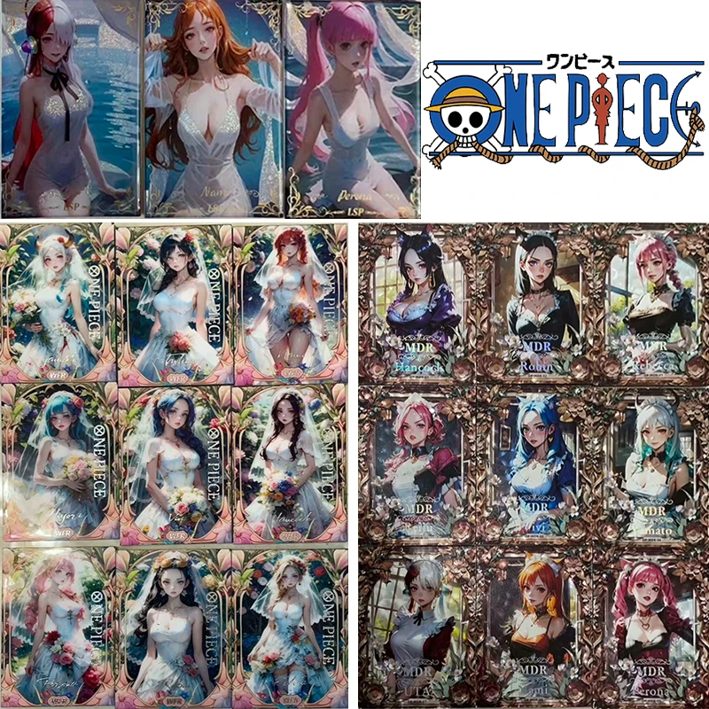 

Аниме ONE PIECE CBR MDR LSP WFR PCR series свадебное платье коллекционная карточка Nami Uta Perona Рождественский подарок на день рождения Настольная Игра карточка