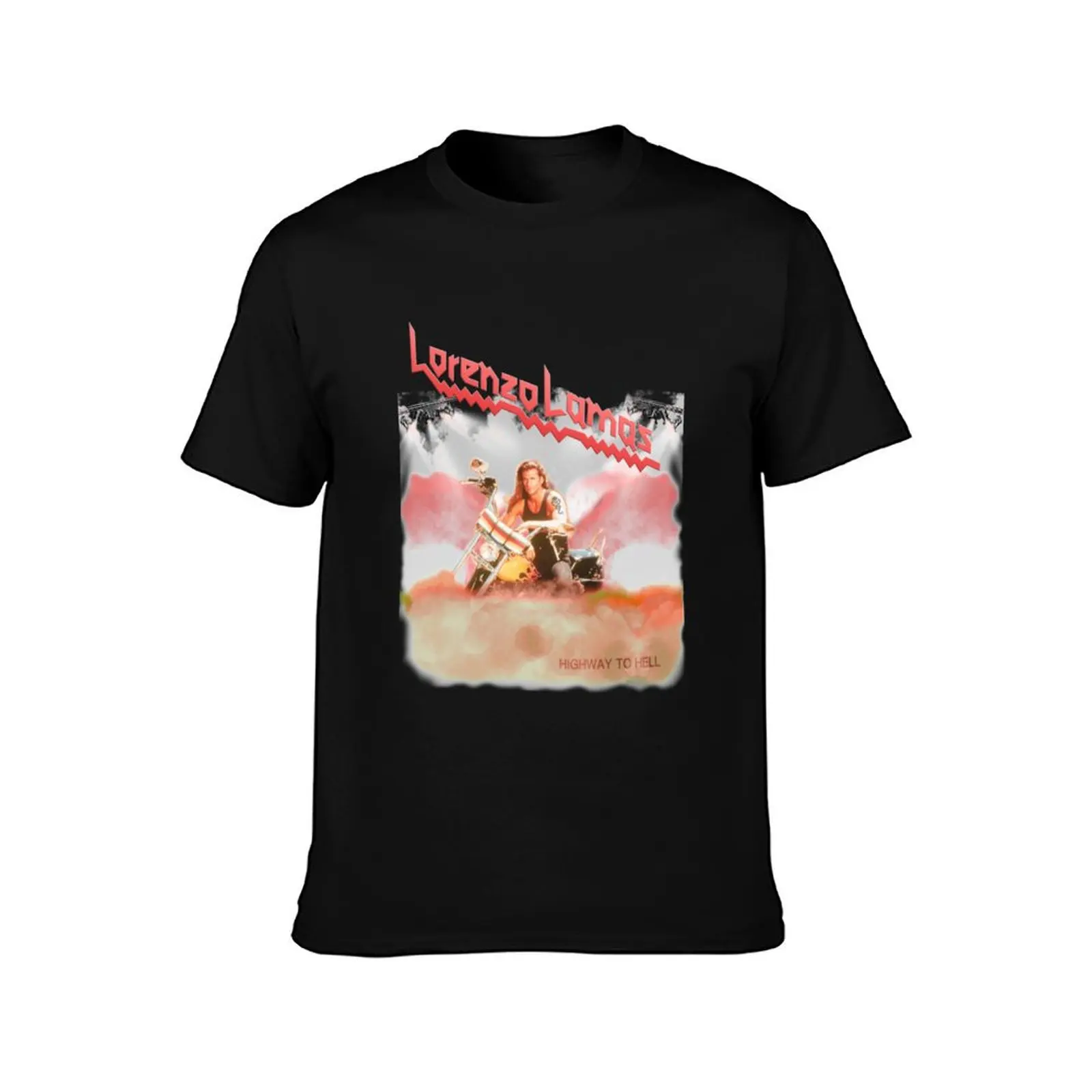Lorenzo Metal Lamas T-Shirt man t shirt designer man t shirts cotton black cotton t-shirt plain for man package T-Shirt