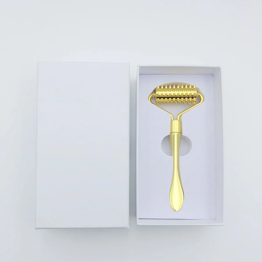 الفولاذ المقاوم للصدأ الوجه الأسطوانة العناية بالوجه رفع تدليك الأسطوانة المضادة للتجاعيد الجلد تشديد الرقبة الوجه الجمال أدوات العناية بالبشرة #5