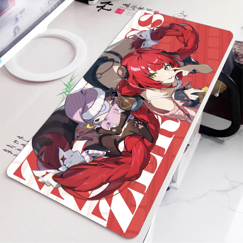 

Yuzuha Alice Hoshimi Miyabi Mouse Pad ZZZ Zenless Zone Zero Table Mat Gaming XXL Anime Mousepad Keyboard Desktop Mat