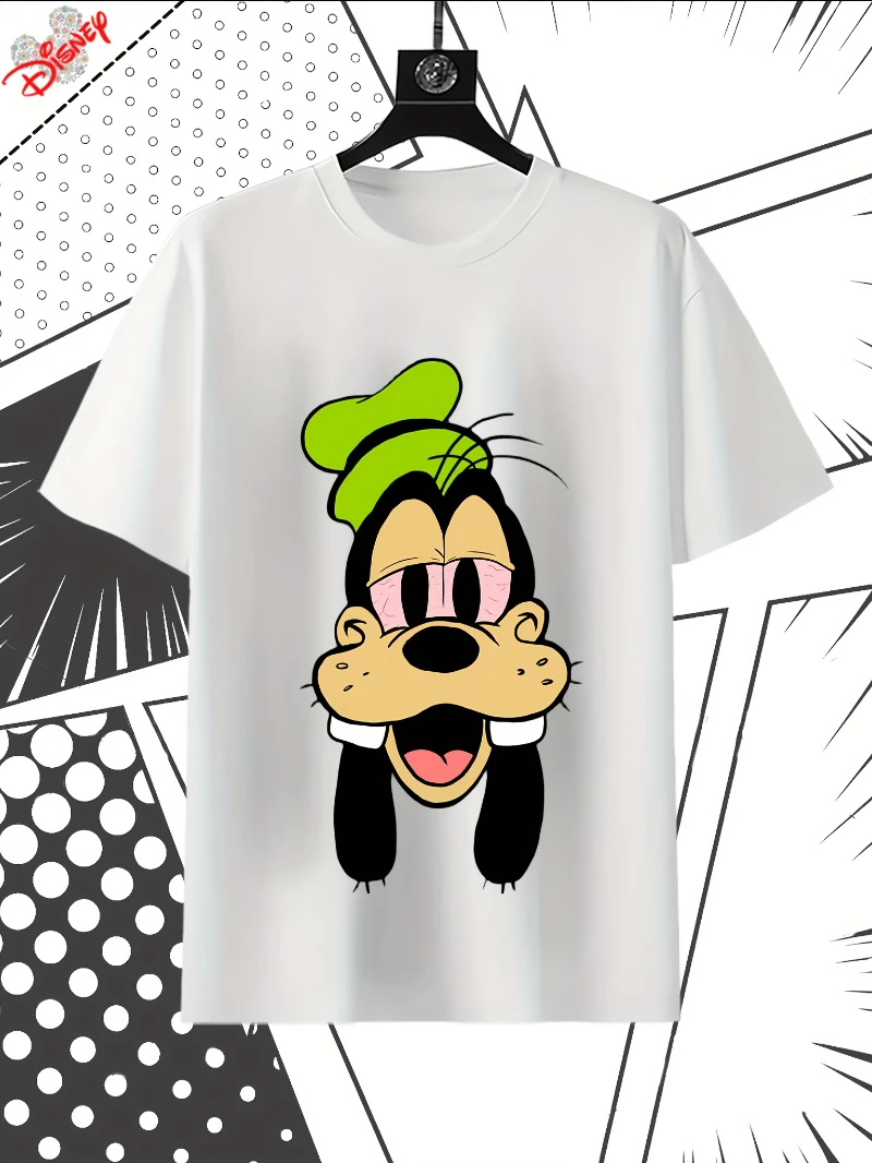 

Футболка Disney с культовым высоким летающим лицом, женская и мужская модная повседневная летняя спортивная свободная футболка с круглым вырезом и коротким рукавом