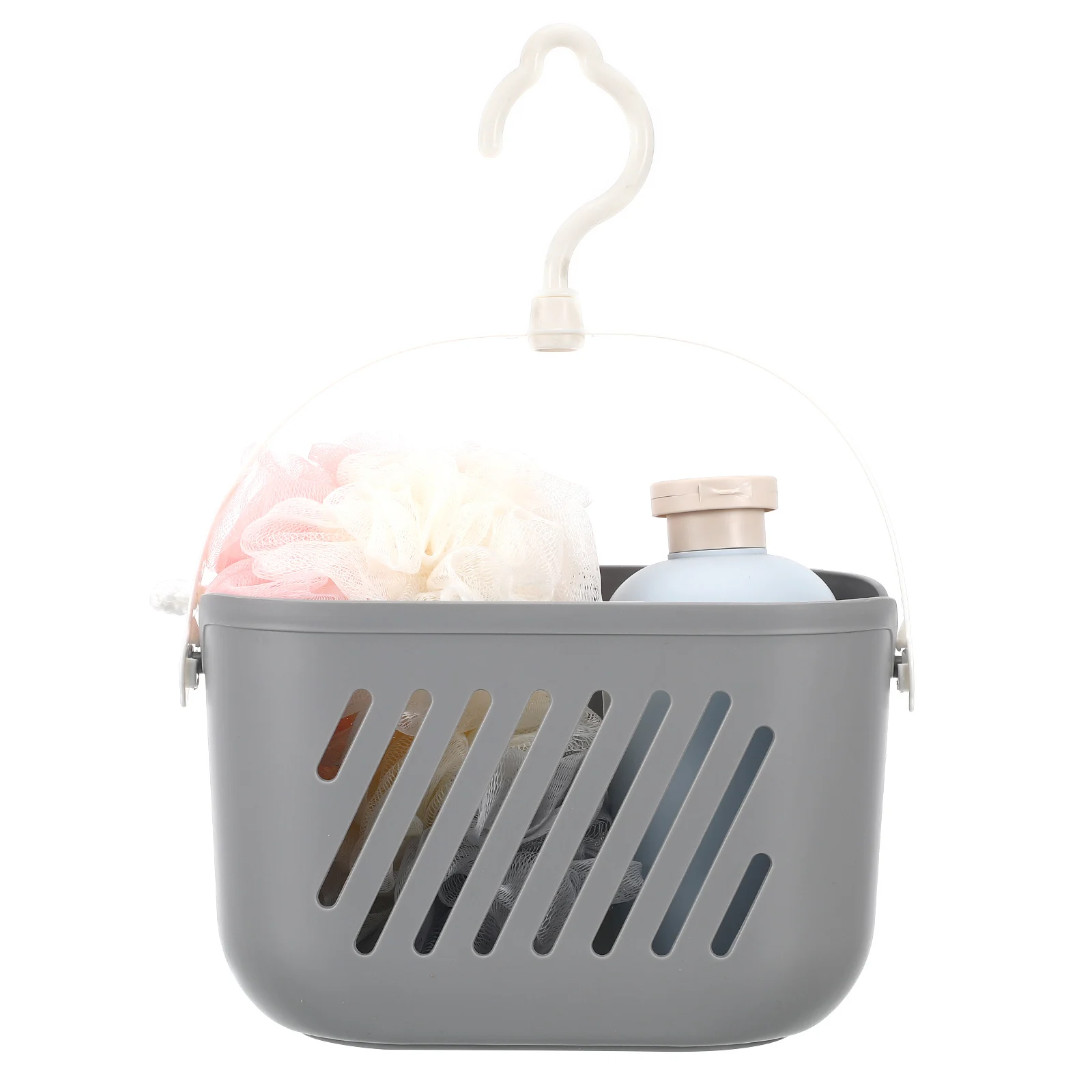 

Plastic Hanging Basket Kitchen Organizer Rotatable Hook Hollow Drain Storage Rack Rustproof Waterproof Shower Hanging Basket