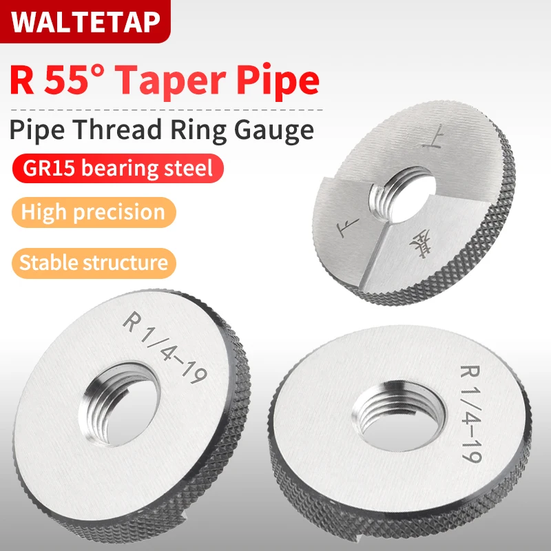 

1PCS Taper Pipe Thread Ring Gauge Measure Tool R1/16-27 1/8 1/4 3/8 1/2 3/4 1''-- 1''1/4 1''1/2 2''-- 2''1/2 3''-- 3''1/2 4''--